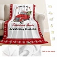 thumbnail image 5 of Red Christmas Blanket Soft Cozy Warm Throw Blanket for Couch, Plush Fuzzy Flannel Fleece Blankets for Sofa, Truck Xmas Tree Snowflake Gifts Winter Bed Blankets Lightweight Gifts for Women, 40"x60", 5 of 9