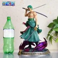 thumbnail image 4 of Figura de anime de One Piece Roronoa Zoro Luffy, estatua de anime de manga de tres cuchillos, figura de acción de PVC, modelo de colección, juguetes de Samurai Sanji, 4 of 5