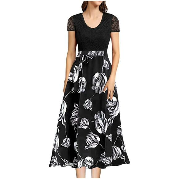 Baikeli Cheap Dresses for Women Women's Fashion Sleeveless Summer Solid Round Neck Short Dress Summer Dresses