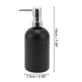 thumbnail image 4 of Unique Bargains 1 Pc Classic Cylindrical Soap Pump Dispenser for Hotel 400ml Black Silver Tone, 4 of 6