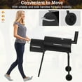 thumbnail image 6 of Dkelincs 43" Portable Charcoal Grills with Offset Smoker and Thermometer, Outdoor Barbecue Grill for BBQ Camping Picnic, 6 of 9