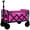 Pink, variant on Expandable Dual-Layer Utility Wagon for Gardening, Shopping, Camping - 225lbs Capacity, Pink Steel Frame, Lightweight Foldable Cart with 360° Swivel Wheels