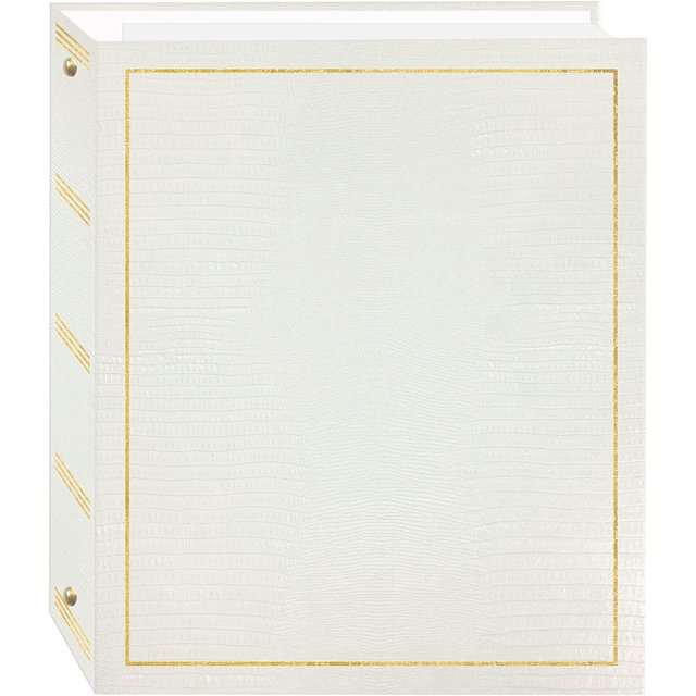 Pioneer Self Stick 3 Ring Photo Album, Bright White