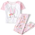 thumbnail image 1 of Pyjama en Coton Ajusté à Manches Courtes pour Fille Tailles 4-16, 1 of 3