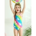 thumbnail image 4 of URMAGIC Girls One Piece Swimsuits Unicorn Sport Halter Swimwear Beach Bathing Suit 2-8 Years, 4 of 12