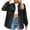 Dark Gray, variant on Oversized Denim Jacket Women Womens Plus Denim Stretch Denim Jacket, Women's Oversized Mid Long Denim Jacket Jean Biker Coat S-88 Dark Blue L