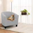 thumbnail image 2 of Tub Chair Covers Elastic Armchair Covers Chair Slipcovers for Living Room Stretch Sofa Couch Covers Washable Removable Soft Armchair Slipcover for Bar Counter Dining Room, 2 of 2
