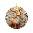 thumbnail image 2 of Adorno navideño de muñeco de nieve para coche | Decoración colgante de acrílico para coche, hogar y oficina | Decoración navideña redonda de 8 cm con difusor de aceites esenciales, 2 of 3