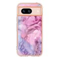 thumbnail image 2 of Designed for Google Pixel 8a Marble Case, Ultra Thin Girls Women Plating Marble Designed Flexible Soft TPU IMD Marble Protective Case Cover for Google Pixel 8a - Pink, 2 of 11