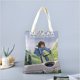 thumbnail image 2 of Nausicaa del Valle del Viento Bolso de tela con estampado de lienzo para mujer, bolsa de compras reutilizable y estética, con cremallera interior, regalo para mujer,38*45cm., 2 of 6