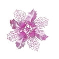 thumbnail image 2 of Yirtree 10 Pieces Poinsettia Artificial Christmas Flowers Decorations Xmas Tree Ornaments Red Glitter Gold Hanging Ornament Festival Xmas Window Decor, 2 of 8
