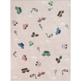 thumbnail image 2 of Well Woven Kids Rugs Traffic Modern Blush Printed Distressed Machine Washable 3'3" x 5' Area Rug, 2 of 7