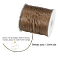 thumbnail image 3 of Unique Bargains Beading Thread Bracelet Weave Bead Craft Cord 1.5mm 158M/Roll (172-Yards) Decorative String, Brown, 3 of 7