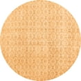 thumbnail image 1 of Ahgly Company Indoor Round Abstract Orange Contemporary Area Rugs, 8' Round, 1 of 1