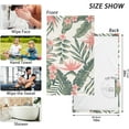 thumbnail image 2 of Coolnut 16x28 Inch Face Hand Towel Set Tropical Dark Green Leaves of Palm Trees Cotton Washcloths, Quick-Dry Highly Absorbent Bath Towels 2 Pcs for Bathroom Ktichen Travel SPA Gym, 2 of 6