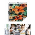 thumbnail image 5 of Cloth Napkins Set of 8 - 20x20 Inches, Burnt Orange Floral Washable Reusable Table Napkins, Tropical Botanical Leaves Floral Soft & Absortbent Dining Napkin for Party Wedding Hotel Restaurant, 5 of 8