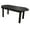 Black, variant on Classic Westport Conversation/Coffee Table - 45" L x 18" W x 17" H, Outdoor, Eco-friendly, Synthetic Wood