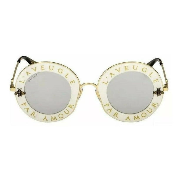Lentes de Sol Gucci Gg0113s 003 Round L aveugle Par Amour Gucci Gg0113s 003 Round L aveugle Par Amour Walmart en linea