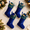 Blue-4-Plaid Cuff, variant on Blue Cable Knit Christmas Stockings, 4 Pack, 13.70 x 8.70 x 2.40 Inches