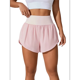 thumbnail image 2 of Pantalones Cortos de Cintura Alta para Mujer, Ideales para Correr, Hacer Ejercicio en el Gimnasio, con Bolsillos Interiores. Rosa XL, 2 of 6
