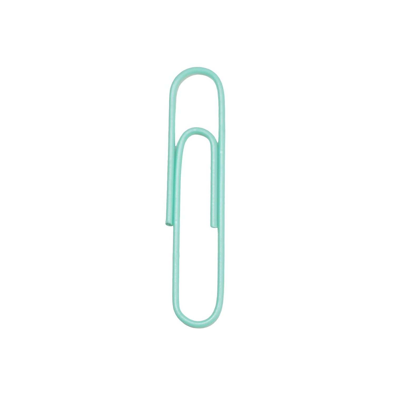 JAM Paper Jumbo Paper Clips Teal 3 Packs of 75 (21832065B)