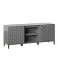 thumbnail image 6 of Twin Star Home TV Stand for TVs up to 60", Pure Gray, 6 of 7