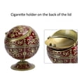 thumbnail image 3 of Cenicero, Cenicero Retro Decorativo Rojo Vino, Globo Floral Rosa Para Hombres, Regalo, Adorno Para El Hogar, Oficina, 3 of 7
