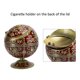 thumbnail image 3 of Cenicero, Cenicero Retro Decorativo Rojo Vino, Globo Floral Rosa Para Hombres, Regalo, Adorno Para El Hogar, Oficina, 3 of 7