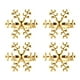 thumbnail image 1 of Servilleteros navideños con forma de copo de nieve de 4 piezas para el hogar (dorado), 1 of 7