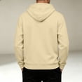 thumbnail image 5 of HAJWOH Men's Hoodie Pullover Long Sleeve Sweatshirt Drawstring Casual Workout Top With Pockets, 5 of 5