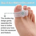 thumbnail image 4 of Pack Of 12 Bunion Corrector, Toe Separators With 2 Loops, Big Toe Spacer Suitable For Bunion And Overlap Toe (white), 4 of 5