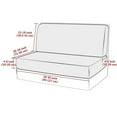 thumbnail image 3 of Plush Van Sofa Cushion Cover 2-Piece Short Velvet Dustproof Cat Scratch Resistant for Restaurant Booths (Light gray,Universal code), 3 of 12