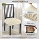 thumbnail image 2 of Fundas Estirables para Asiento de Silla de Comedor Set de 4 Beige, 2 of 8
