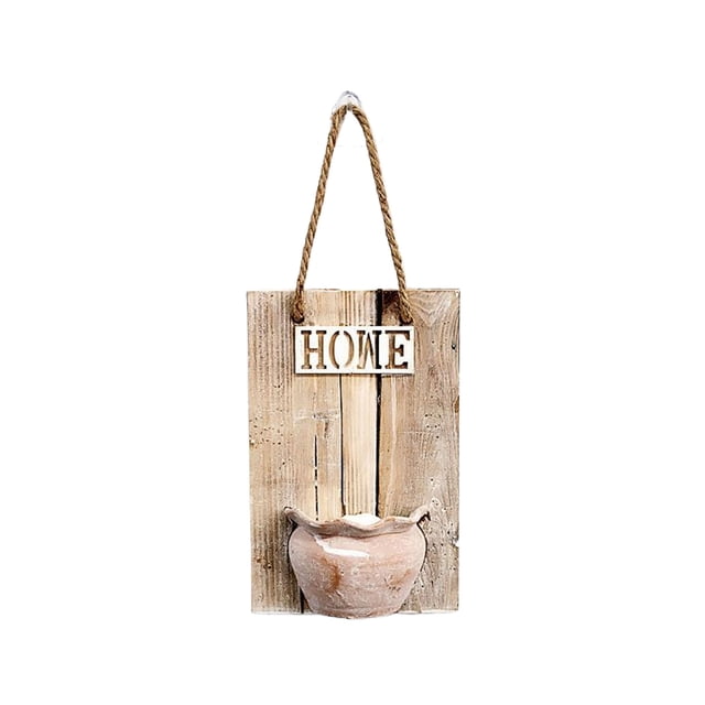 Naiovety Arte de pared colgante de planta de madera de estilo vintage para sala de estar Texto dorado inspirador y retro Kits y herramientas para tallar Lavabo de encaje rojo