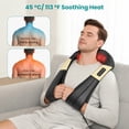 thumbnail image 6 of Nekteck Neck Massager for Pain Relief Deep Tissue, Shiatsu Neck Massager with Heat, Shoulder and Back Deep Kneading Massage Pillow, Office/Work/Daily/Home Use/Travel/Commute, Father Days Gift, 6 of 14