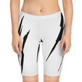 thumbnail image 3 of Effete Feline Claw Marks Scratch Women's Bike Shorts (AOP), 3 of 6
