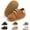 Brown, variant on Baby Boys Girl Lace Up Leather Sneakers Soft Rubber Sole Infant Moccasins Newborn Oxford Loafers Rubber Sole Anti-Slip Toddler Wedding Uniform Dress Shoes 0-18 Months