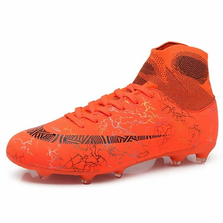 

Element & Stitch Men s Soccer Shoes Football Boots Cleats High-Top Spikes Soccer Shoes Boys Outdoor Indoor Athletic Training Sneakers
