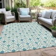 thumbnail image 6 of Addison Rugs Chantille Indoor/Outdoor Transitional Geometric Teal Washable Rectangle Rug, 8' x 10', 6 of 6