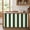 Dark Green, variant on Sage Green Striped Oven Skirt Curtain for Kitchen Decor 28"x35", Vertical Stripe Boho Minimalist Country Self Adhesive Stove Curtains Skirt Cabinet Curtains for Bathroom Laundry Room