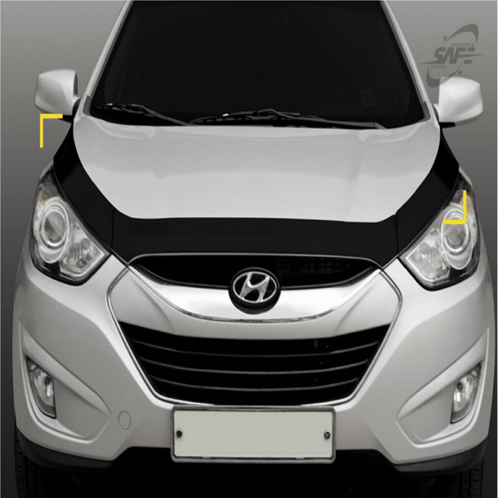 Black Front Bug Shield Hood Deflector Guard for Hyundai Tucson