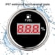 thumbnail image 5 of 2in 190ohm Fuel Gauge Digital Oil Level Meter Percentage for 12V/24V Yacht Boat Cat MotorcycleBlack Dial Silver Frame, 5 of 5
