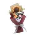 thumbnail image 4 of Crochet Flower Bouquet Mesa de flores preservada Decoración Flores de hilo de ganchillo para el Día de Acción de Gracias Novia Mujeres Regalo de boda A, 4 of 8
