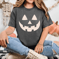 thumbnail image 2 of RosaWear Pumpkin Face Halloween Matching Family Group Garment-Dyed Tee, 2 of 7