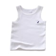 thumbnail image 4 of UngA Boys Cotton Undershirts Tank Tops Toddler Kids Soft Sleeveless T Shirts for Boys (White,3-4 Years), 4 of 7