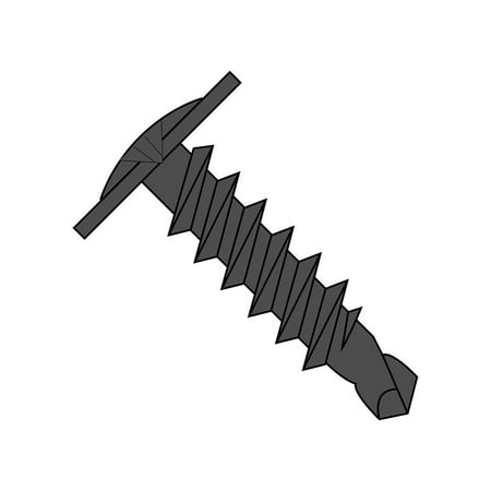 

0816KPMB Steel Self-Drilling Screw Black Phosphate Finish Modified Truss Head Phillips Drive #2 Drill Point #8-18 Thread Size 1 Length (Pack of 100)
