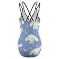 thumbnail image 6 of Cinnamoroll Women's One Piece Swimsuit Tummy Control V Neck Bathing Suits, 6 of 7