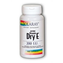 Solaray Dry Vitamin E 200 IU - 100 Capsules