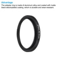 thumbnail image 4 of Uxcell 37mm-40.5mm Step Up Ring with Cleaning Cloth, 2 Pack Camera Lens Filter Adapter Ring, Black, 4 of 6