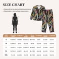 thumbnail image 4 of Pajama Sets for Women 2 Pcs, Watercolor Romantic Paisley Button Down Long Sleeve Sleepwear Lounge PJ Sets, 4 of 6